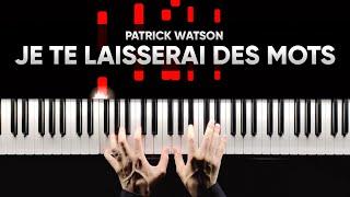 Patrick Watson - Je te laisserai des mots - Piano Cover