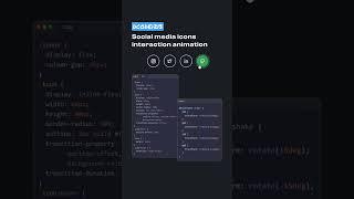 Social Media Icons  | #htmlcss #html #socialmedia #icons #responsive #design #animation #css #coding