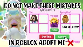 AVOID MAKING THESE MISTAKES IN ADOPT ME ‍️ || Roblox Adopt Me(luvhhayley)