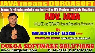 Adv Java || "INCLUDE and FORWARD Request Dispatching Mechanisms"|| by Nagoor Babu Sir