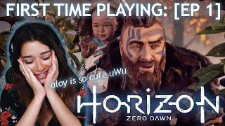 Starting Horizon Zero Dawn [first time playing] I love Rost, Aloy is so cute & this tribe is messed!