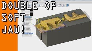 Fusion 360 CAM: Machining the Logo in Soft Jaws!  WW116