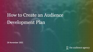 Skillset | How to Create an Audience Development Plan