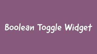 54. Widget Boolean Toggle In Odoo || Odoo 15 Development Tutorials