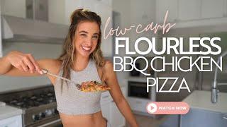 The EASIEST Low-Carb Flourless BBQ Chicken Pizza Recipe!