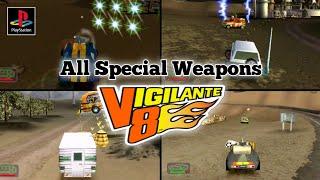 Vigilante 8 - All Special Weapons | PS1