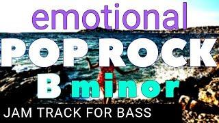 Bassless Backing Track Emotional Pop Rock Ballad in B Minor (Bm)