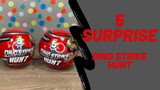 Zuru 5 Surprise Dino Strike Hunt Unboxing Toy Review | TadsToyReview