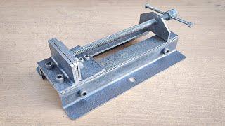 Few people know how to make a simple DIY metal drill vise