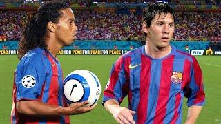 Ronaldinho & Lionel Messi First Match Together