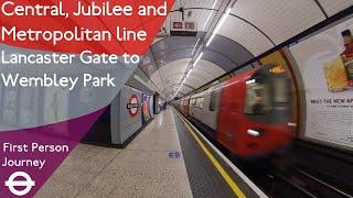 London Underground First Person Journey - Lancaster Gate to Wembley Park via Bond St. & Finchley Rd.