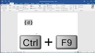 How to Insert Field Codes in to a document in Word