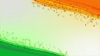 Independence Day 15 August 1947 | India Flag Colour Green White Orange Motion Animated Background