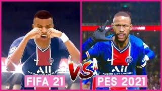 PES 2021 vs FIFA 21 CELEBRATIONS COMPARISONS (Selfie, Cry Baby, Peace & More)