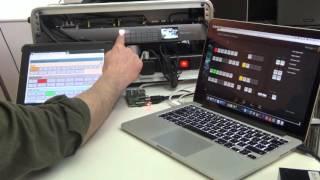 Demonstration of a Web Browser Control of a Blackmagic Designs ATEM Production Studio 4k Switch