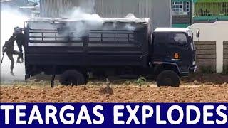 Sins Paid, Police officers nearly killed after teargas exploded in their Vehicle