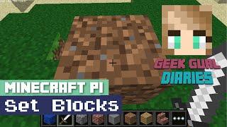 How to Code Blocks in Minecraft Pi