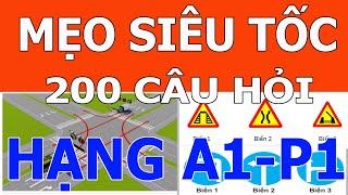  Mẹo thi bằng lái xe A1 mới nhất năm 2024 - học là đậu 100% ️ Phần LÝ THUYẾT từ câu 01 đến câu 50