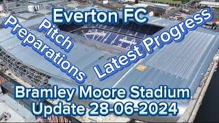 Everton FC New Stadium at Bramley Moore Dock Update 28-06-2024