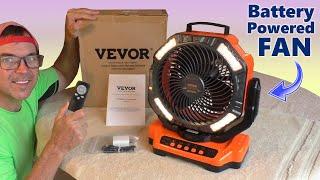 Battery Powered FAN can run 136 Hours! VEVOR Prepper Supplies