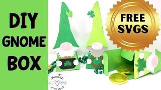 3d Paper Crafts Cricut | Free GNOME BOXES SVG Files