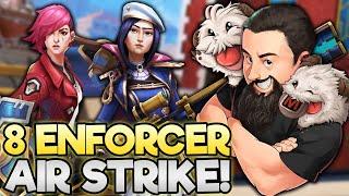 8 Enforcer - Caitlyn and Vi Power Couple Duo!! | TFT Into the Arcane | Teamfight Tactics