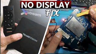 Repair STB Tranvision seru GEN2 Android 10 fix blank no display