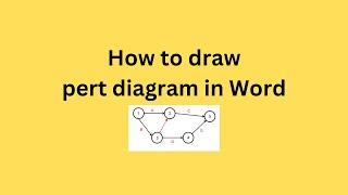 How to draw pert diagram in Word