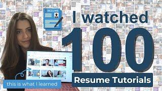 I Watched 100 Resume Tutorials | What *Actually* Works | How to Land a Tech Job in 2025