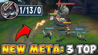 WE CREATED A NEW META! - SEND 3 TOP AND MAKE THE TOP LANER RAGE QUIT