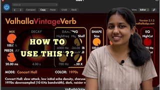 How to use Valhalla Vintage Verb ?