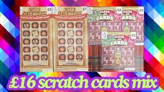 £16 lotto scratch cards mix #lottery #scratchcards