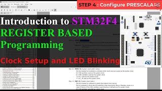 #1. Intro to STM32F4 Register Based Programming || Clock Setup || LED Blinking || NO HAL