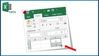 How to solve drag to fill not working in excel