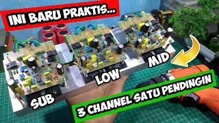 INI BARU PRAKTIS... KIT POWER 3 CHANNEL DI SATU PENDINGIN | mantap lurr