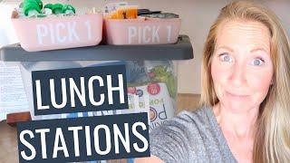 Kid’s Lunch Packing Station | How to get your kids to pack their own lunches!