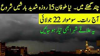 Next 10 days Weather Report| Extreme Monsoon Rains ️are Starting| Pakistan Weather update,22 July