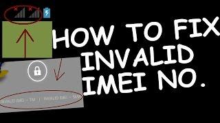 Fix Invalid IMEI Number Error | How to Fix/Repair Invalid Imei Number Issue