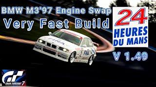 GT7 Le Mans 700  BMW M3 '97 Engine Swap Build V 1.49