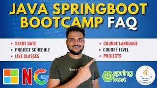 SpringBoot Course Updates | Live Course |  Projects | Start Date