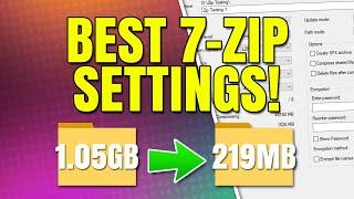 Best 7-Zip Compression Settings for 7z and Zip File Formats