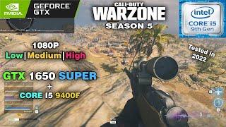 GTX 1650 Super + I5 9400F Call Of Duty Warzone (Season 5) // 1080p All Setting Gameplay