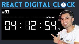 #32: Create a Digital Clock using React JS in Hindi | React Mini Project #2