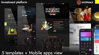 Create Complete Hyip Investment Website With Admin Panel Using Hyip Max Investment Script 2023