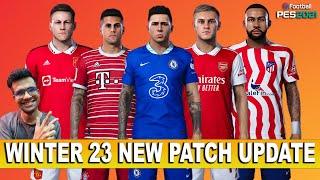 PES 2021 NEW SEASON PATCH 2023 OFFICIAL EVOWEB PATCH V2