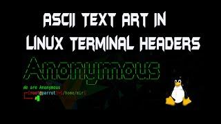 How to add custom Linux Terminal ASCII Art | #Linux #Parrotos #citech