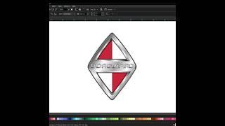 How to draw borgward car logo #shorts #coredraw #carlover