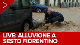 LIVE Alluvione a Sesto Fiorentino, allerta maltempo rossa in parte della Toscana: diretta video