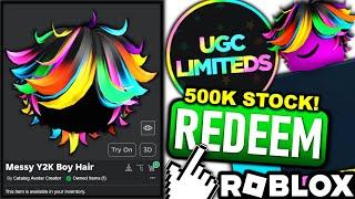 FREE UGC LIMITED CODE! HOW TO GET Catalog Avatar Creator: Messy Y2K Summer Boy Hair! (ROBLOX)