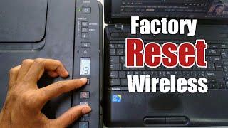 How to reset Canon printer to factory settings | Factory Reset Wireless Settings Canon G3411 Printer